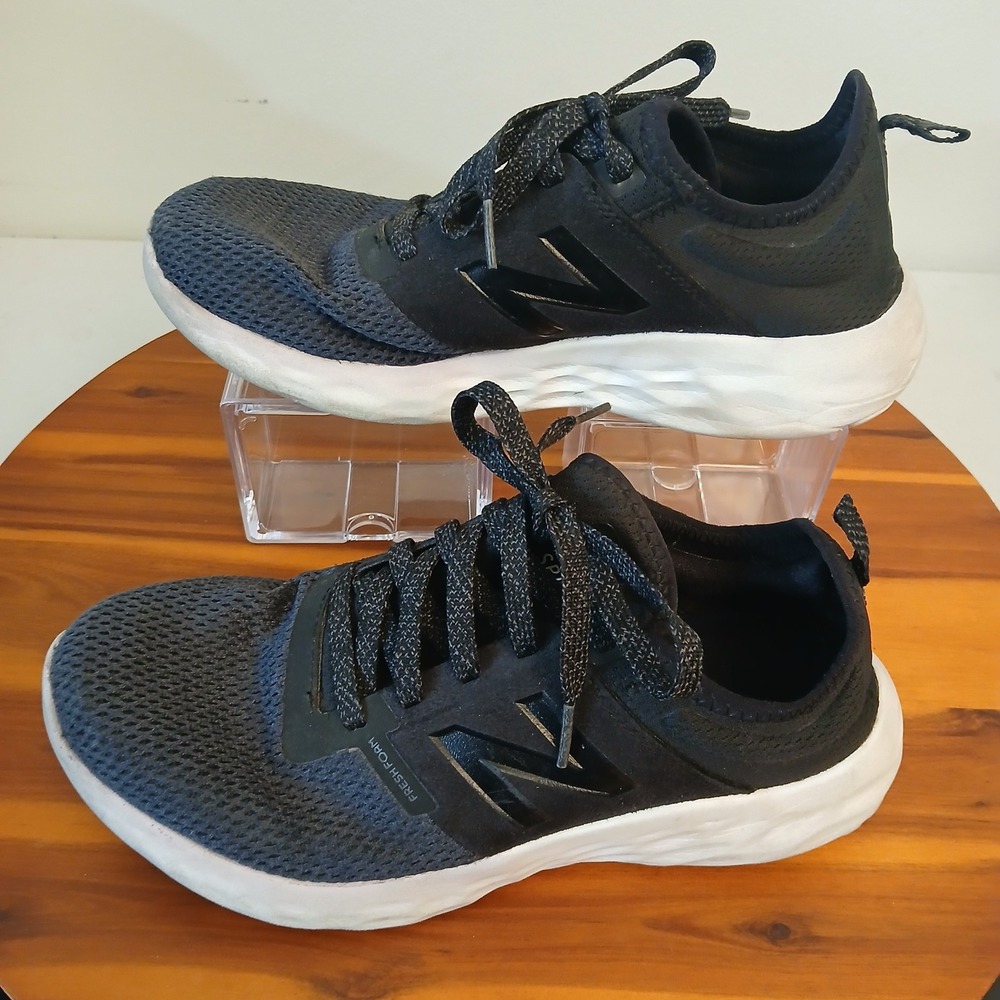 New Balance Fresh Foam Sport Womens 10‎ Black Running Shoes Sneakers WSPTBW2